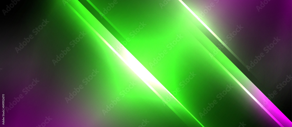 Neon dynamic diagonal light rays background. Techno digital geometric concept design for wallpaper, banner, presentation, background Neon dynamic diagonal light rays background. Techno digital geometric concept design for wallpaper, banner, presentation, background