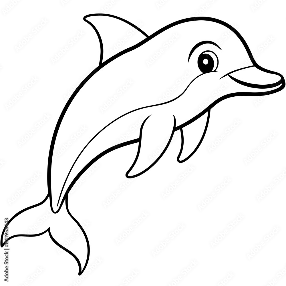 dolphin isolated on white background dolphin isolated on white background