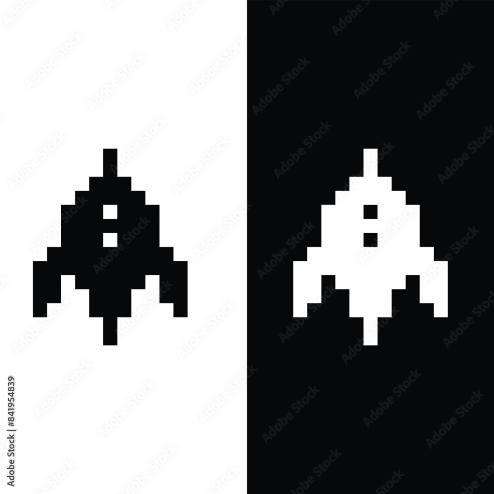 pixel art ufo vector icon spaceship pixel element for 8 bit space arcade game pixel art ufo vector icon spaceship pixel element for 8 bit space arcade game