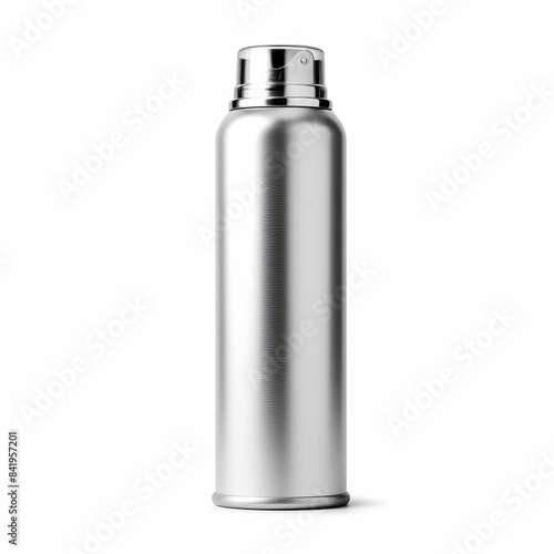 Air freshener aerosol spray metal bottle can isolated on white with clipping path