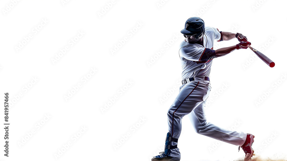 professional baseball player on white background with copy space . professional baseball player on white background with copy space .