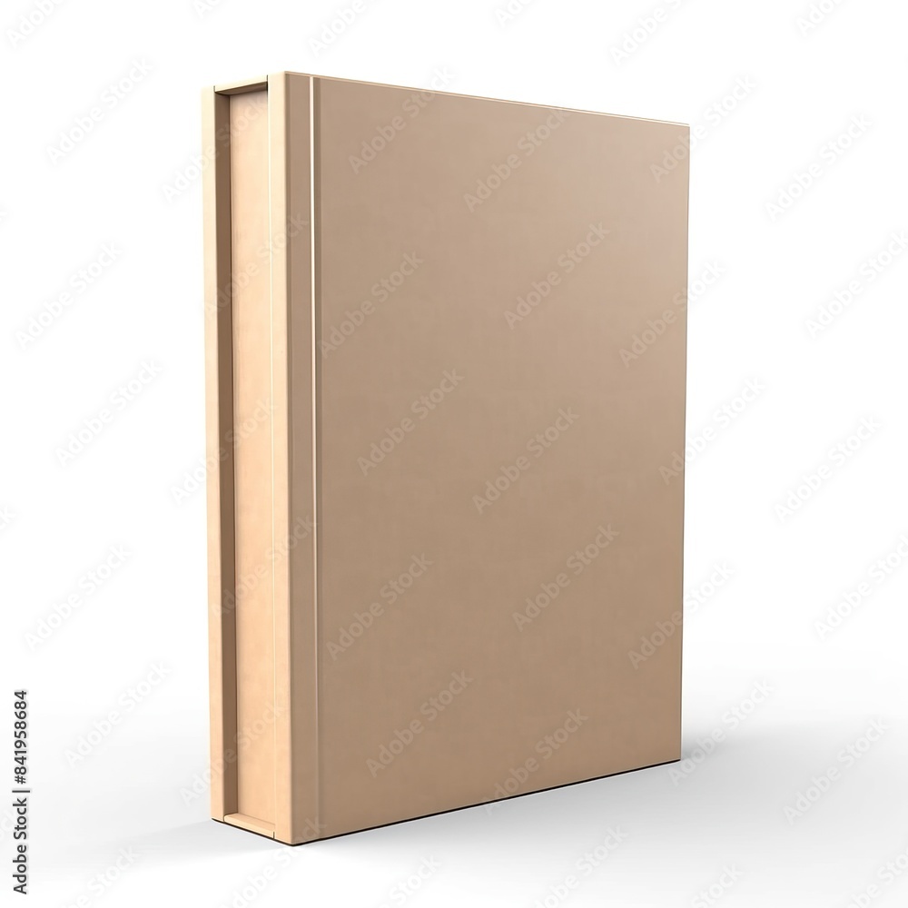 blank book in cardboard box cover isolated on white blank book in cardboard box cover isolated on white