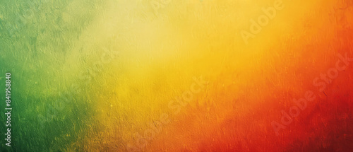 Ultrawide Abstract Yellow, Red And Green Color Gradient Rough Watercolor Pattern Textured Background