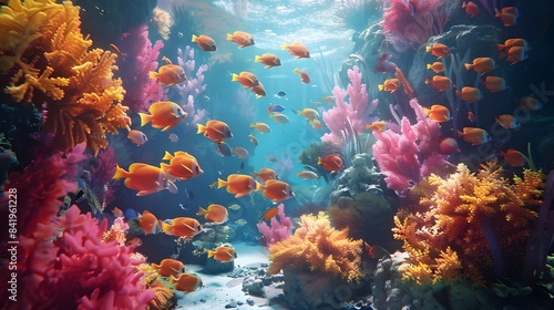 Vibrant Coral Reef © waqas