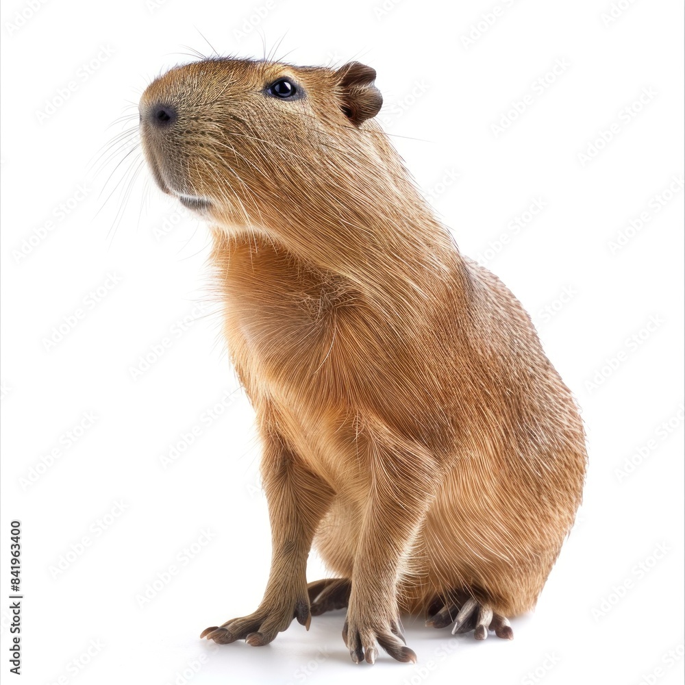 Capybara isolated on white background Capybara isolated on white background