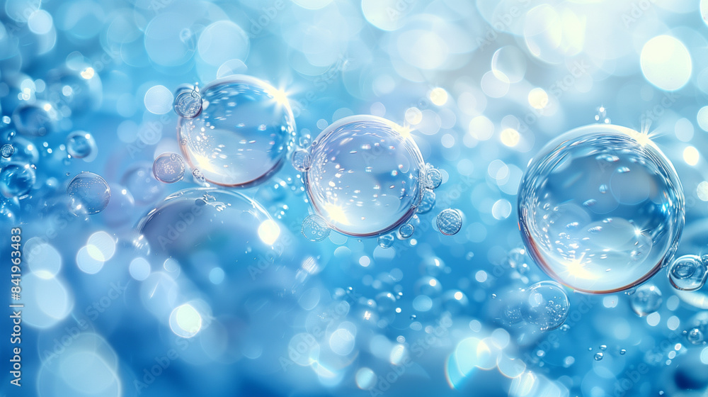 bubbles in blue liquid bubbles in blue liquid