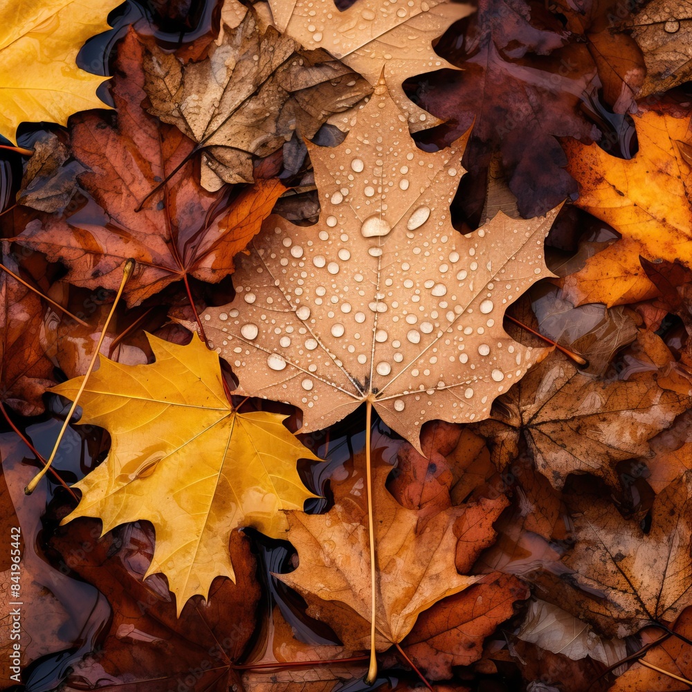 In the embrace of autumn's gentle descent, the fallen leaves create a mosaic of nature's exquisite decay. Each leaf, now detached from its arboreal home, lies scattered upon the earth In the embrace of autumn's gentle descent, the fallen leaves create a mosaic of nature's exquisite decay. Each leaf, now detached from its arboreal home, lies scattered upon the earth