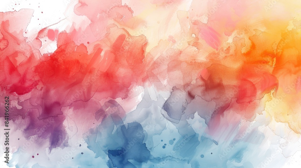 Watercolor background with abstract elements Watercolor background with abstract elements