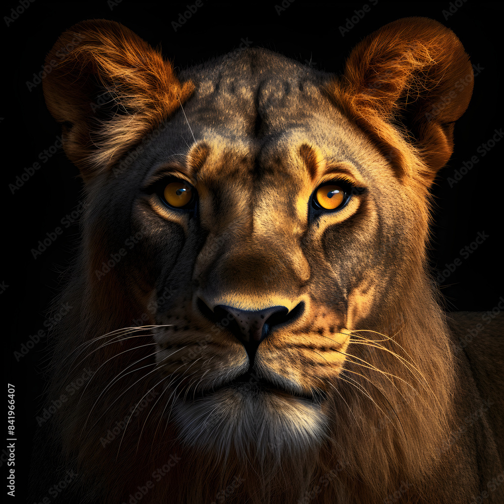 portrait of a lion portrait of a lion