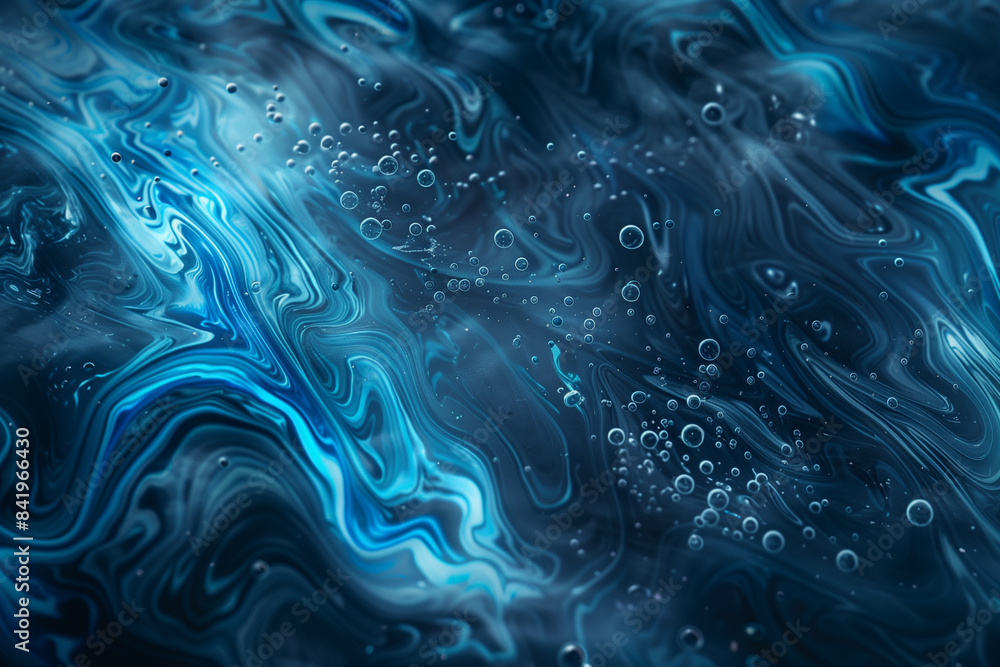 A mesmerizing abstract background with swirling blue and white patterns reminiscent of underwater currents or spilled paint. A mesmerizing abstract background with swirling blue and white patterns reminiscent of underwater currents or spilled paint.