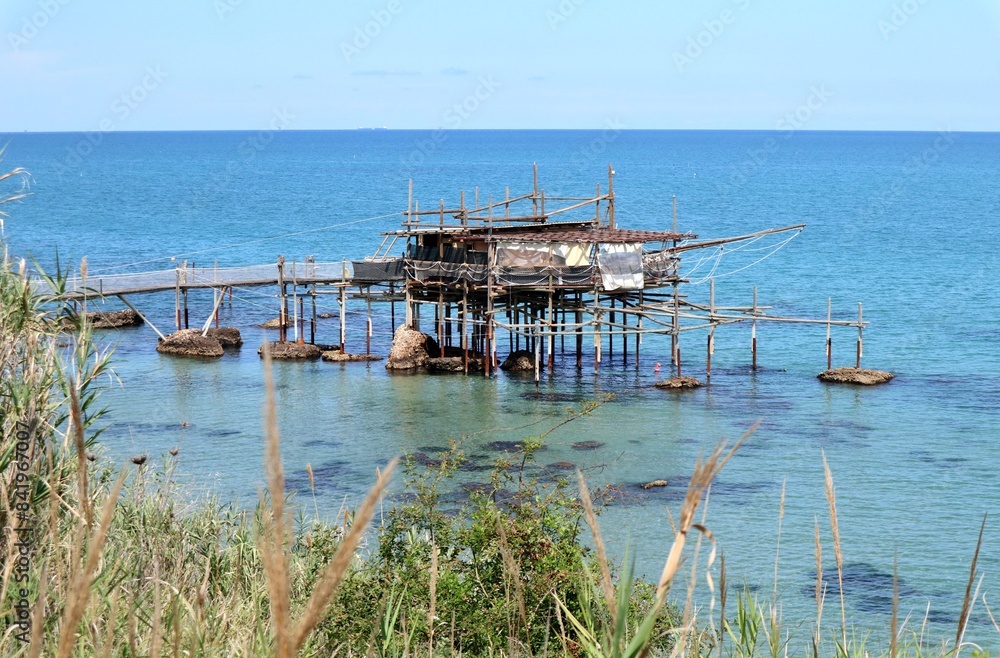 Vasto Marina - Trabocco Cungarelle dalla pista ciclabile