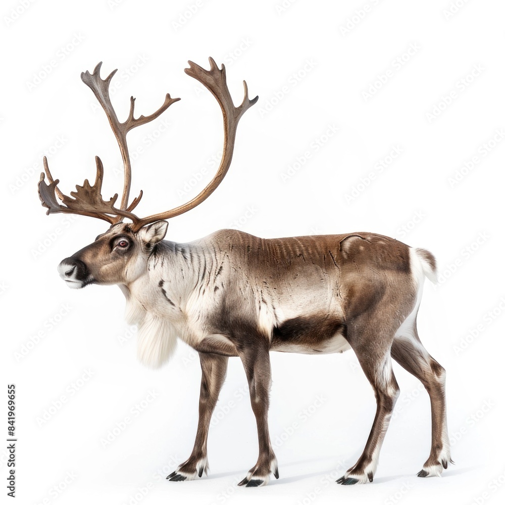 Caribou isolated on white background Caribou isolated on white background