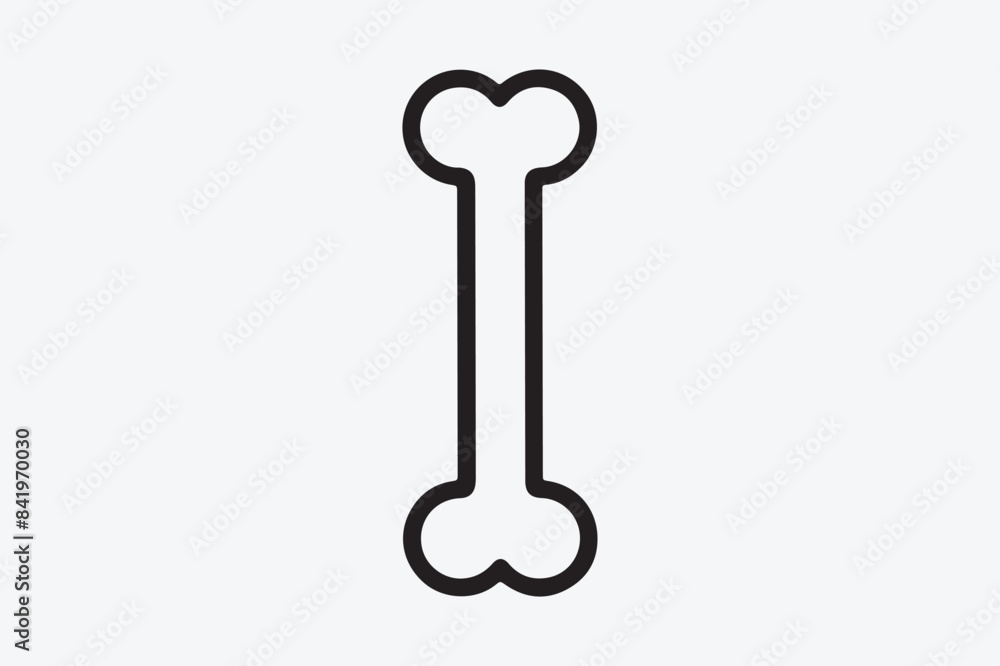 Dog food bone icon vector and illustration art Dog food bone icon vector and illustration art