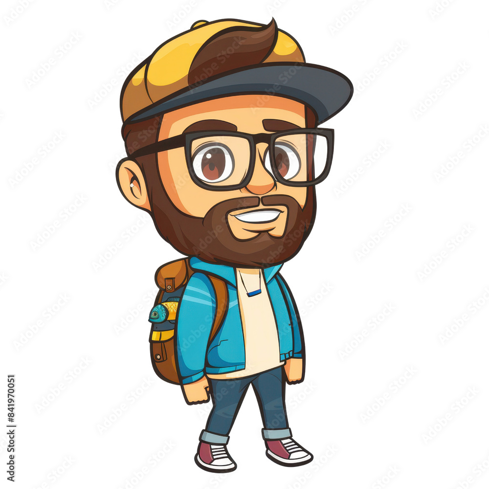 tourist man with sunglasses and hat isolated on transparent background, cut out, png tourist man with sunglasses and hat isolated on transparent background, cut out, png