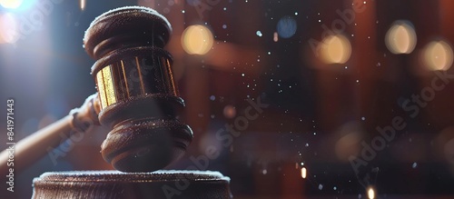 Legal law concept image gavel bokeh background. law and authority lawyer concept.