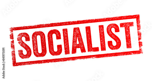 Slika na platnu Socialist - an individual who supports or advocates for socialism, a political a
