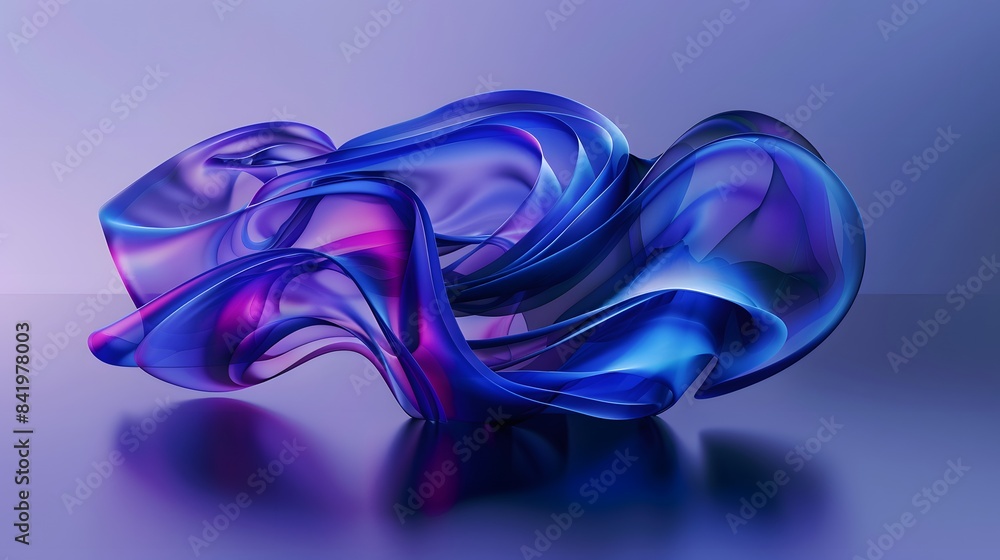 Obraz premium Abstract digital shape background