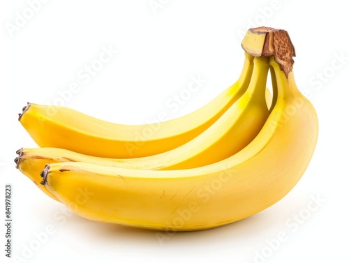 Fresh ripe bananas isolated...