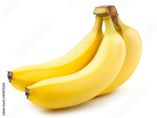 Fresh ripe bananas isolated...