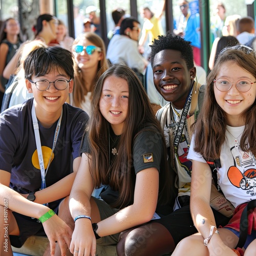 students at the summer camp