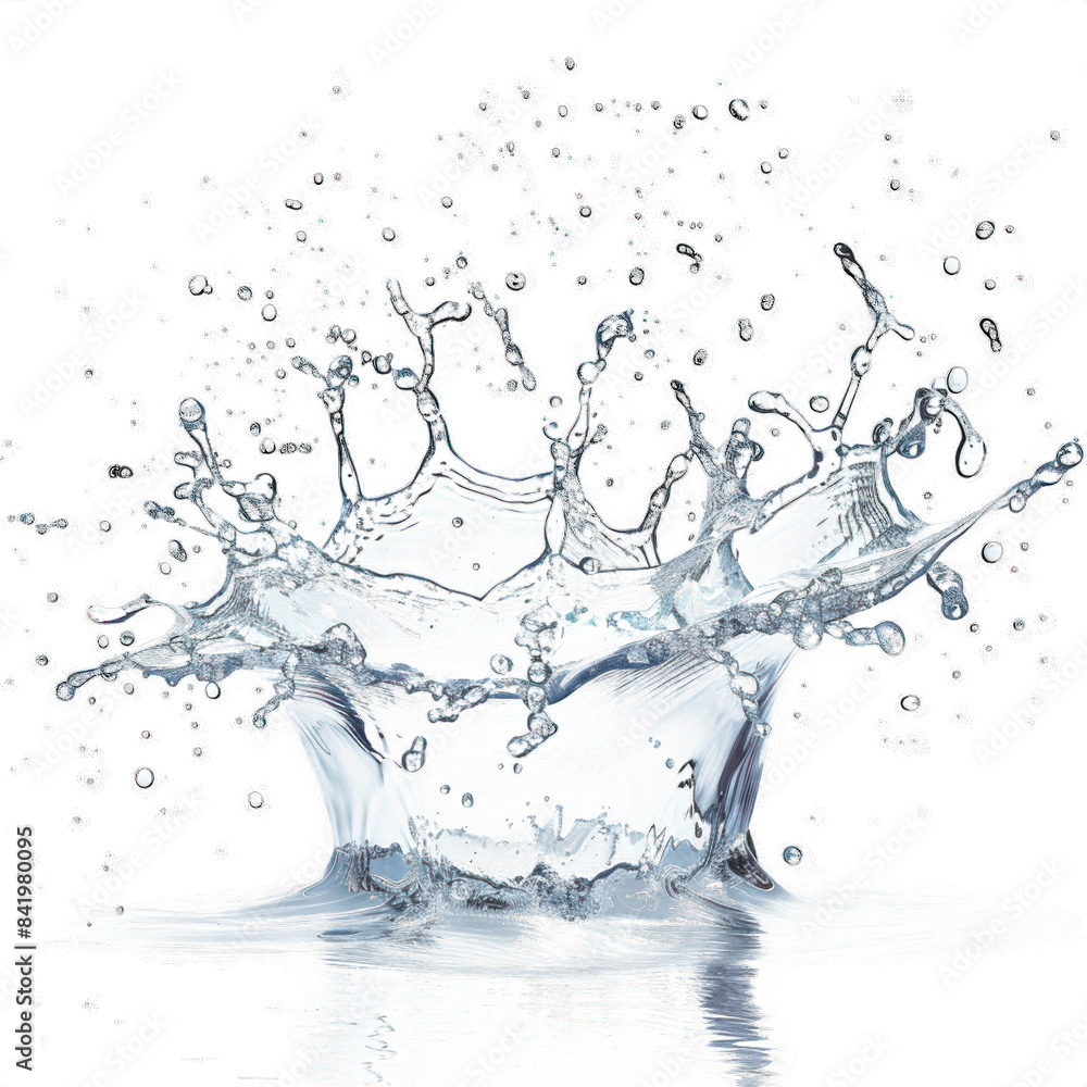 High-speed capture of a water splash creating a dynamic and refreshing visual effect with clear and pristine water droplets in motion. High-speed capture of a water splash creating a dynamic and refreshing visual effect with clear and pristine water droplets in motion.