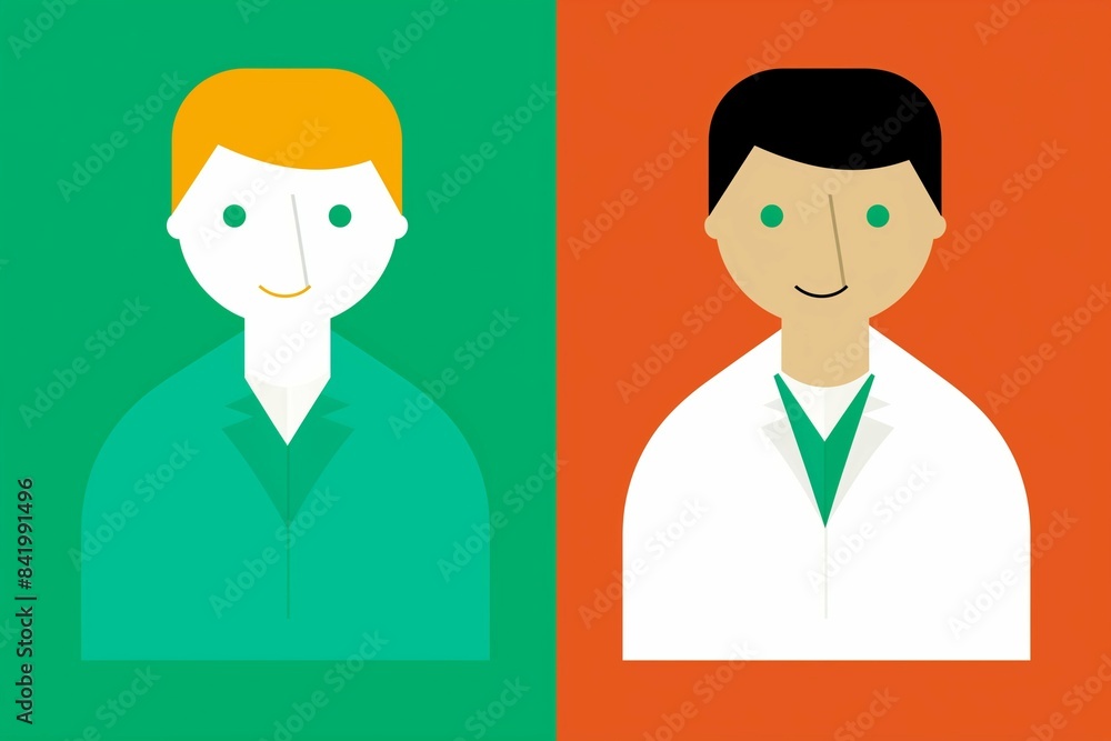 The doctor and a patient are in the hospital The doctor and a patient are in the hospital
