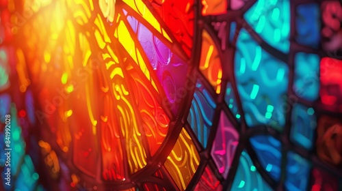 Mosaic background. Generative AI