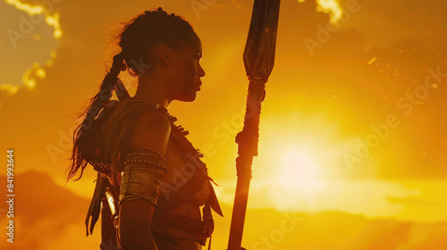 Portrait of a Courageous Woman, People of the Wasteland, Post-apocalyptic world, Desolation and Savagery, cinematographic imagery. 