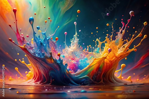 Abstract liquid splash background with texture for artistic paint projects  texture  abstract  background  liquid  splash  paint  artistic  creative  design  colorful  artistic