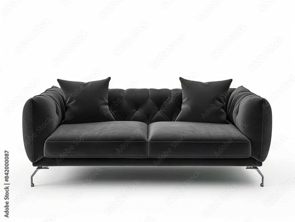 Modern textile sofa on isolated white background. Modern textile sofa on isolated white background.