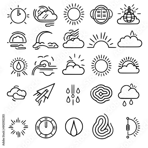 Rain icon, storm icon, weather icon, climate icon, meteorology icon, wind icon, snow icon, moon icon, thunderstorm icon, temperature icon, sun icon, cloud icon, nature icon, sky icon, winter icon, clo