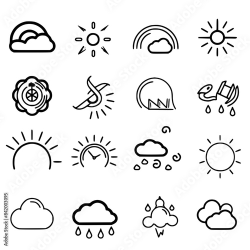 Rain icon, storm icon, weather icon, climate icon, meteorology icon, wind icon, snow icon, moon icon, thunderstorm icon, temperature icon, sun icon, cloud icon, nature icon, sky icon, winter icon, clo