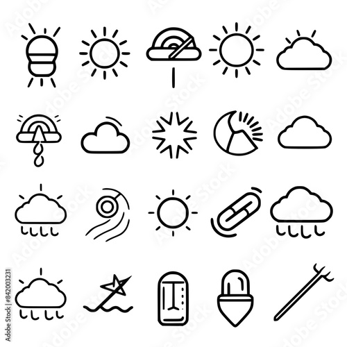 Rain icon, storm icon, weather icon, climate icon, meteorology icon, wind icon, snow icon, moon icon, thunderstorm icon, temperature icon, sun icon, cloud icon, nature icon, sky icon, winter icon, clo