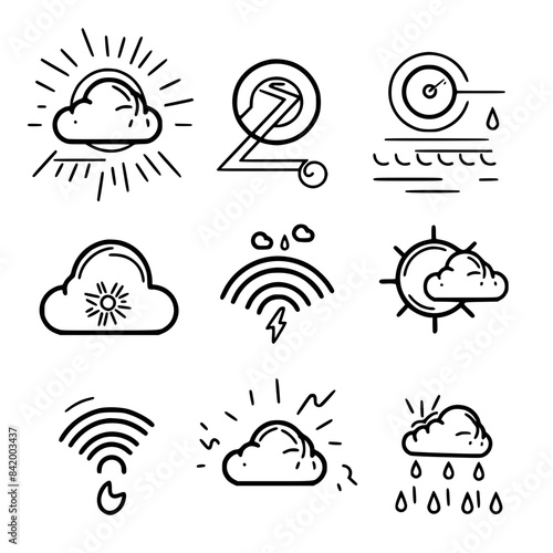 Rain icon, storm icon, weather icon, climate icon, meteorology icon, wind icon, snow icon, moon icon, thunderstorm icon, temperature icon, sun icon, cloud icon, nature icon, sky icon, winter icon, clo