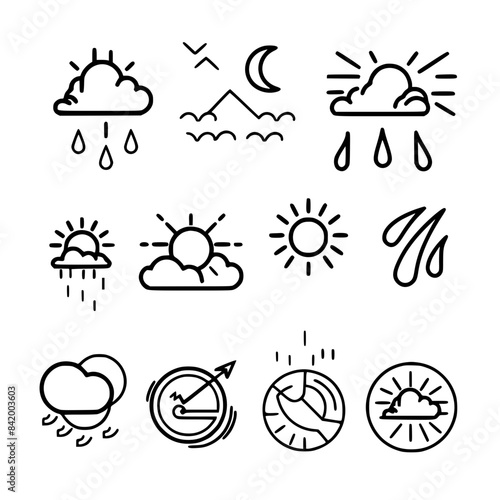 Rain icon, storm icon, weather icon, climate icon, meteorology icon, wind icon, snow icon, moon icon, thunderstorm icon, temperature icon, sun icon, cloud icon, nature icon, sky icon, winter icon, clo