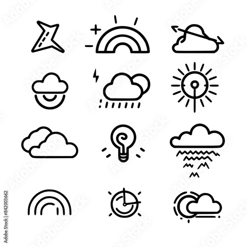 Rain icon, storm icon, weather icon, climate icon, meteorology icon, wind icon, snow icon, moon icon, thunderstorm icon, temperature icon, sun icon, cloud icon, nature icon, sky icon, winter icon, clo