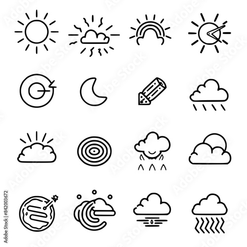 Rain icon, storm icon, weather icon, climate icon, meteorology icon, wind icon, snow icon, moon icon, thunderstorm icon, temperature icon, sun icon, cloud icon, nature icon, sky icon, winter icon, clo