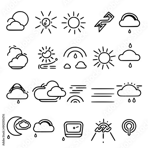 Rain icon, storm icon, weather icon, climate icon, meteorology icon, wind icon, snow icon, moon icon, thunderstorm icon, temperature icon, sun icon, cloud icon, nature icon, sky icon, winter icon, clo