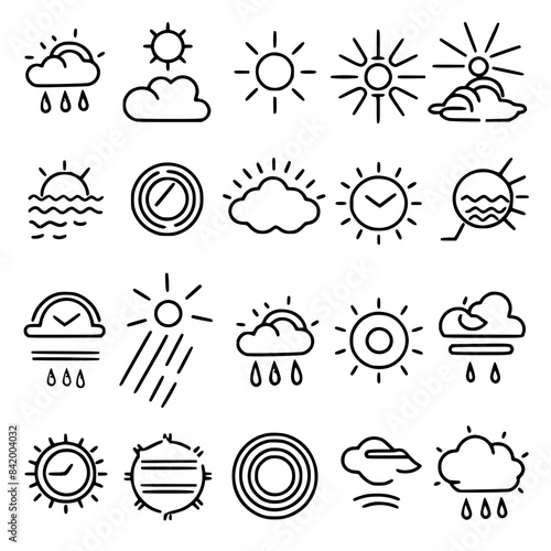 Rain icon, storm icon, weather icon, climate icon, meteorology icon, wind icon, snow icon, moon icon, thunderstorm icon, temperature icon, sun icon, cloud icon, nature icon, sky icon, winter icon, clo