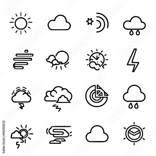 Rain icon, storm icon, weather icon, climate icon, meteorology icon, wind icon, snow icon, moon icon, thunderstorm icon, temperature icon, sun icon, cloud icon, nature icon, sky icon, winter icon, clo