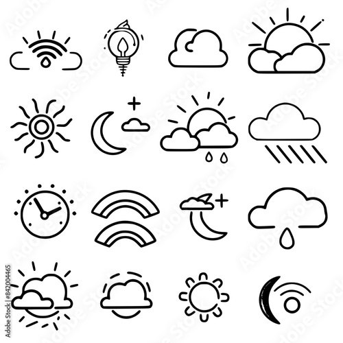 Rain icon, storm icon, weather icon, climate icon, meteorology icon, wind icon, snow icon, moon icon, thunderstorm icon, temperature icon, sun icon, cloud icon, nature icon, sky icon, winter icon, clo