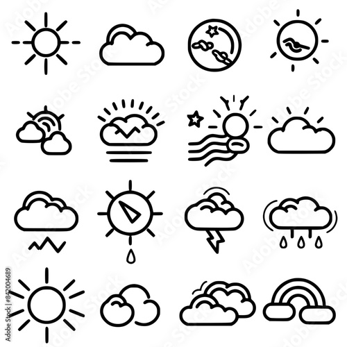 Rain icon, storm icon, weather icon, climate icon, meteorology icon, wind icon, snow icon, moon icon, thunderstorm icon, temperature icon, sun icon, cloud icon, nature icon, sky icon, winter icon, clo