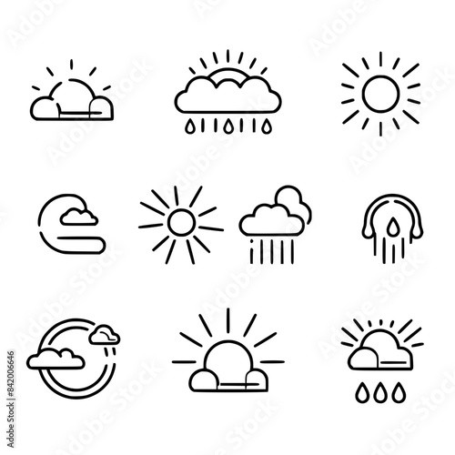 Rain icon, storm icon, weather icon, climate icon, meteorology icon, wind icon, snow icon, moon icon, thunderstorm icon, temperature icon, sun icon, cloud icon, nature icon, sky icon, winter icon, clo