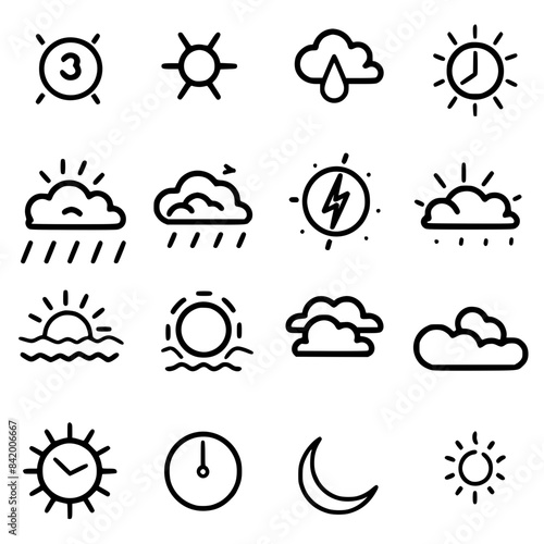 Rain icon, storm icon, weather icon, climate icon, meteorology icon, wind icon, snow icon, moon icon, thunderstorm icon, temperature icon, sun icon, cloud icon, nature icon, sky icon, winter icon, clo