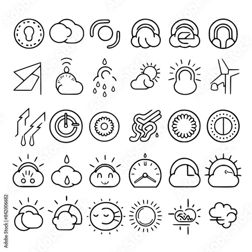 Rain icon, storm icon, weather icon, climate icon, meteorology icon, wind icon, snow icon, moon icon, thunderstorm icon, temperature icon, sun icon, cloud icon, nature icon, sky icon, winter icon, clo