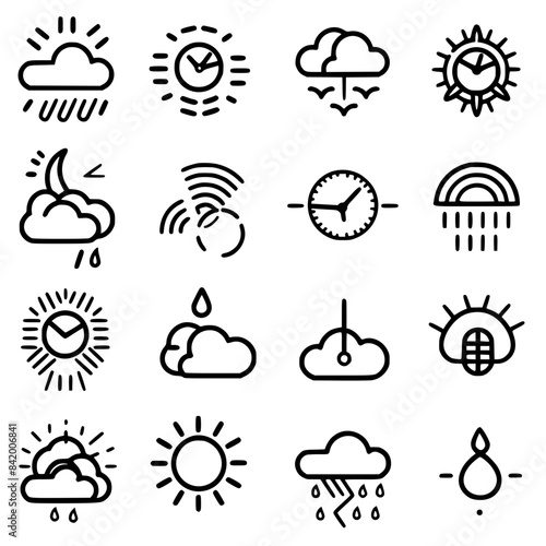 Rain icon, storm icon, weather icon, climate icon, meteorology icon, wind icon, snow icon, moon icon, thunderstorm icon, temperature icon, sun icon, cloud icon, nature icon, sky icon, winter icon, clo