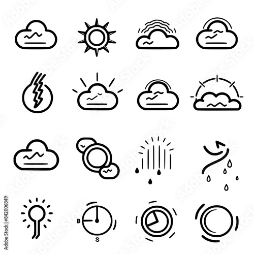 Rain icon, storm icon, weather icon, climate icon, meteorology icon, wind icon, snow icon, moon icon, thunderstorm icon, temperature icon, sun icon, cloud icon, nature icon, sky icon, winter icon, clo