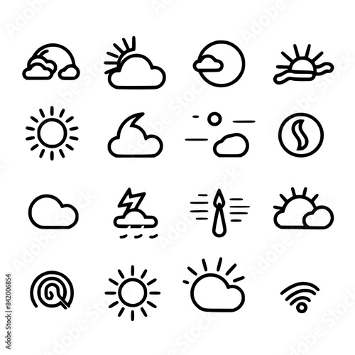 Rain icon, storm icon, weather icon, climate icon, meteorology icon, wind icon, snow icon, moon icon, thunderstorm icon, temperature icon, sun icon, cloud icon, nature icon, sky icon, winter icon, clo