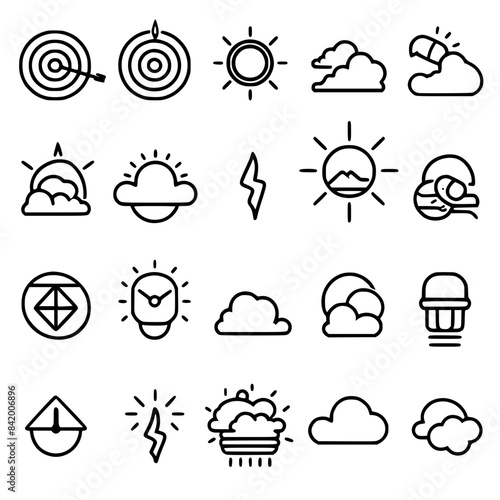 Rain icon, storm icon, weather icon, climate icon, meteorology icon, wind icon, snow icon, moon icon, thunderstorm icon, temperature icon, sun icon, cloud icon, nature icon, sky icon, winter icon, clo