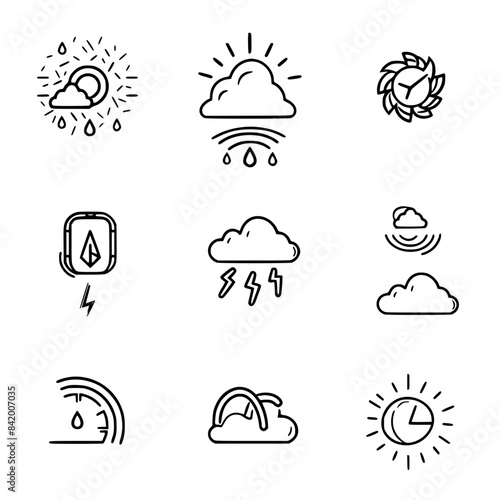 Rain icon, storm icon, weather icon, climate icon, meteorology icon, wind icon, snow icon, moon icon, thunderstorm icon, temperature icon, sun icon, cloud icon, nature icon, sky icon, winter icon, clo